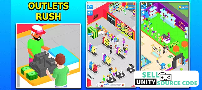 Outlets Rush 3D Idle Tycoon Game